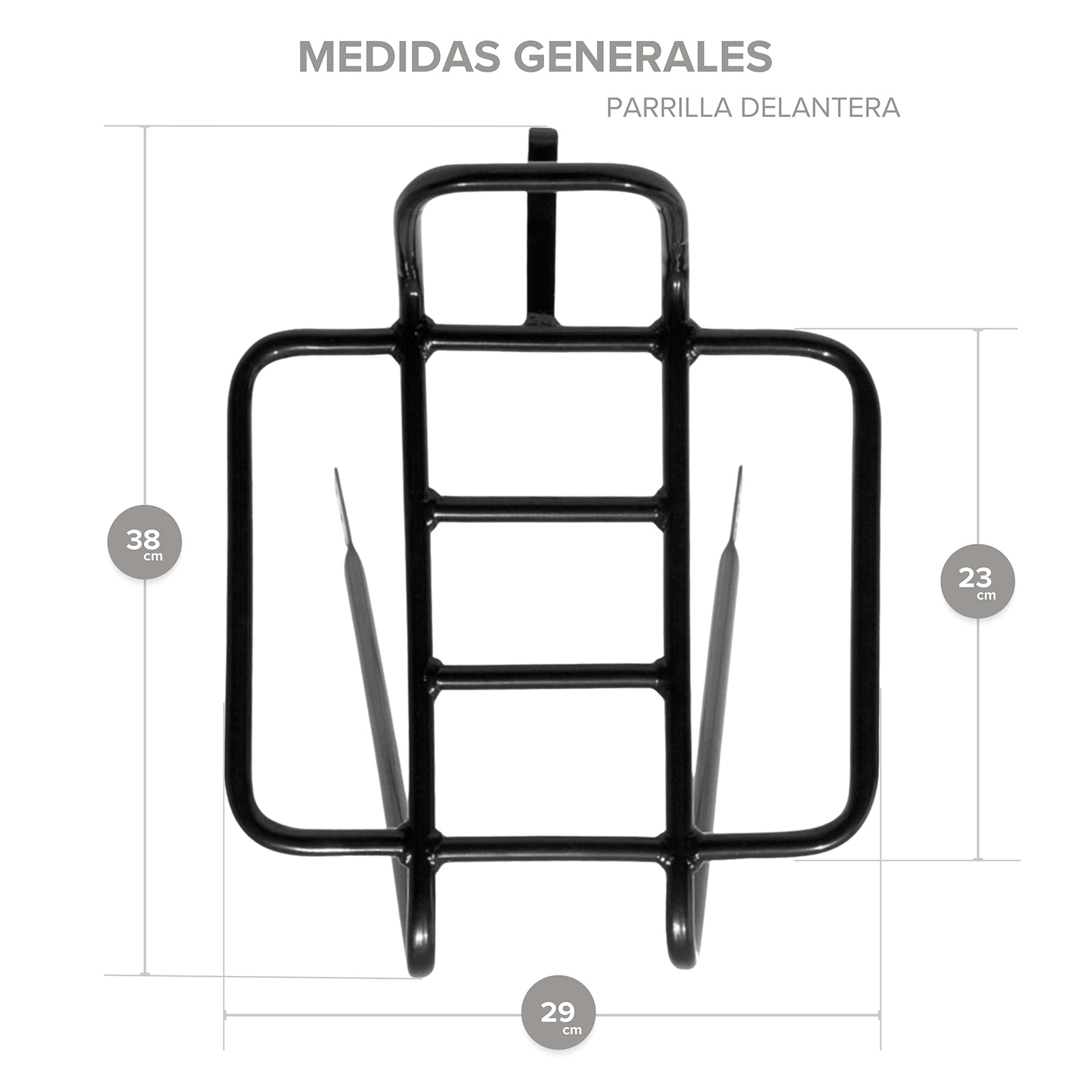 Parrilla Tubular para Bicicleta Delantera Multi Rodada M010