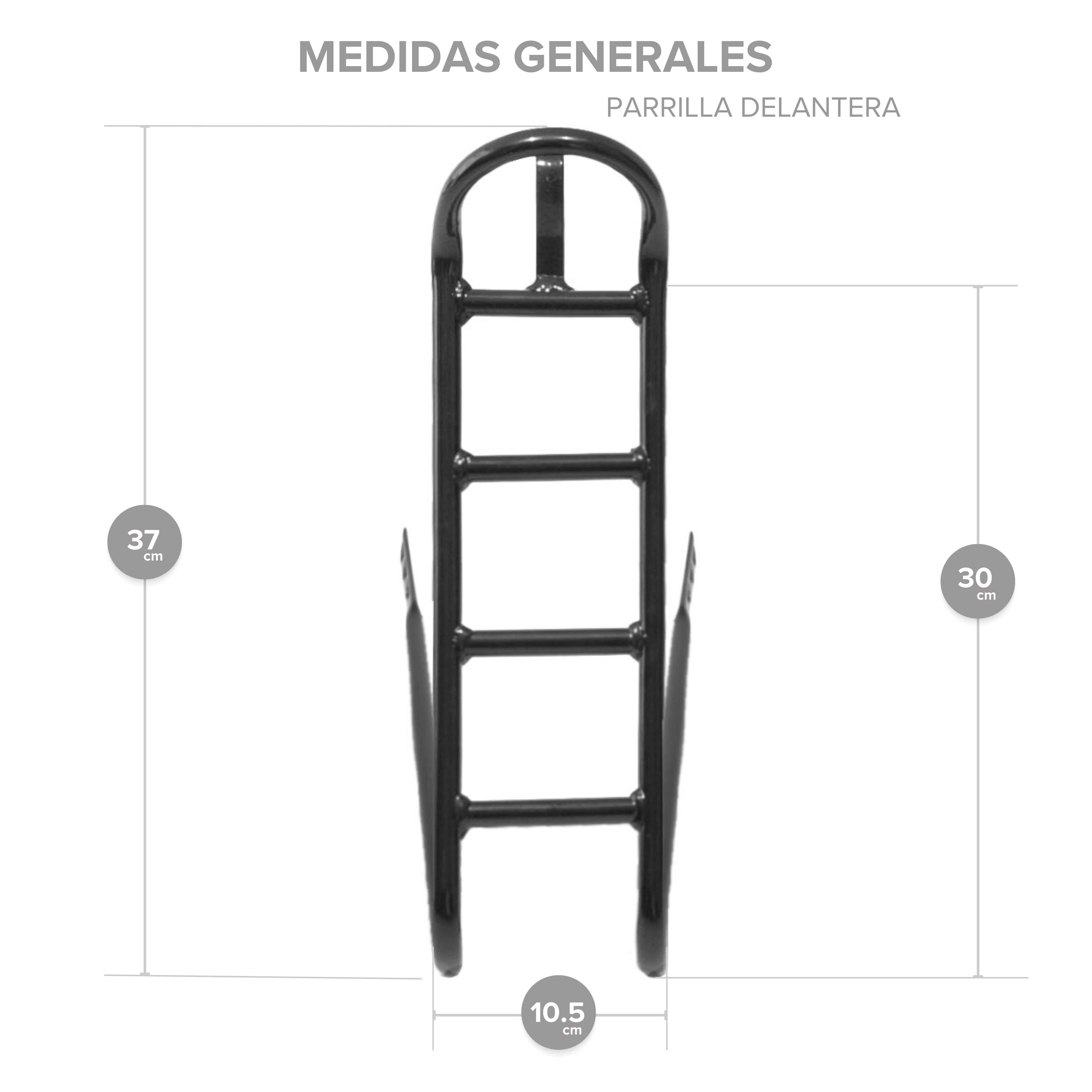 Parrilla Tubular para Bicicleta Delantera Multi Rodada M009