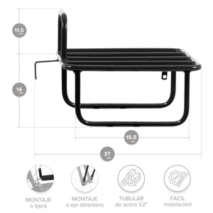 Parrilla Tubular para Bicicleta Delantera Multi Rodada M004