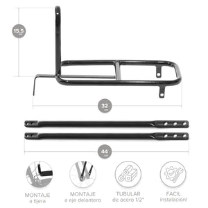 Parrilla Mini Tubular para Bicicleta Delantera Multi Rodada M005