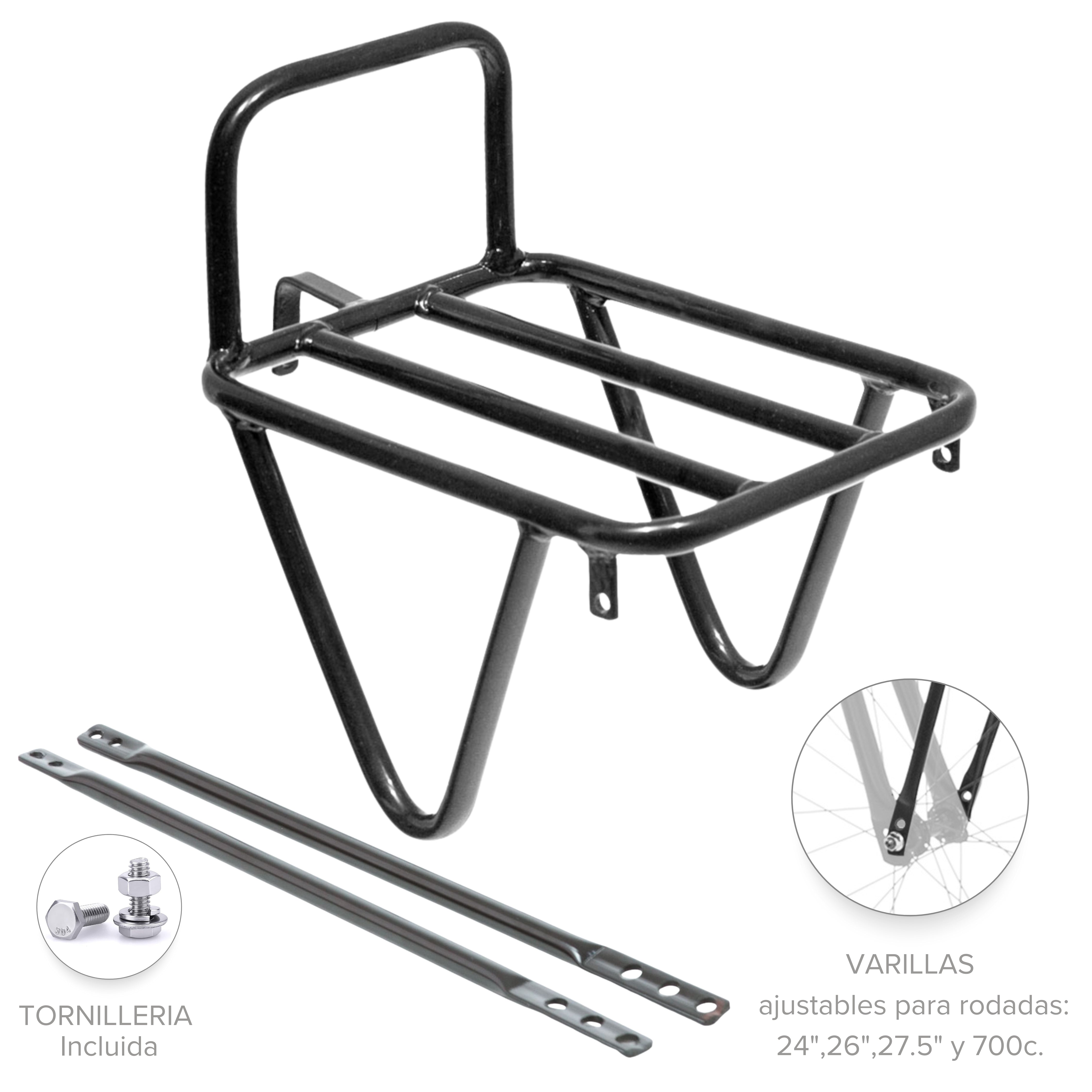 Parrilla Tubular para Bicicleta Delantera Multi Rodada M003