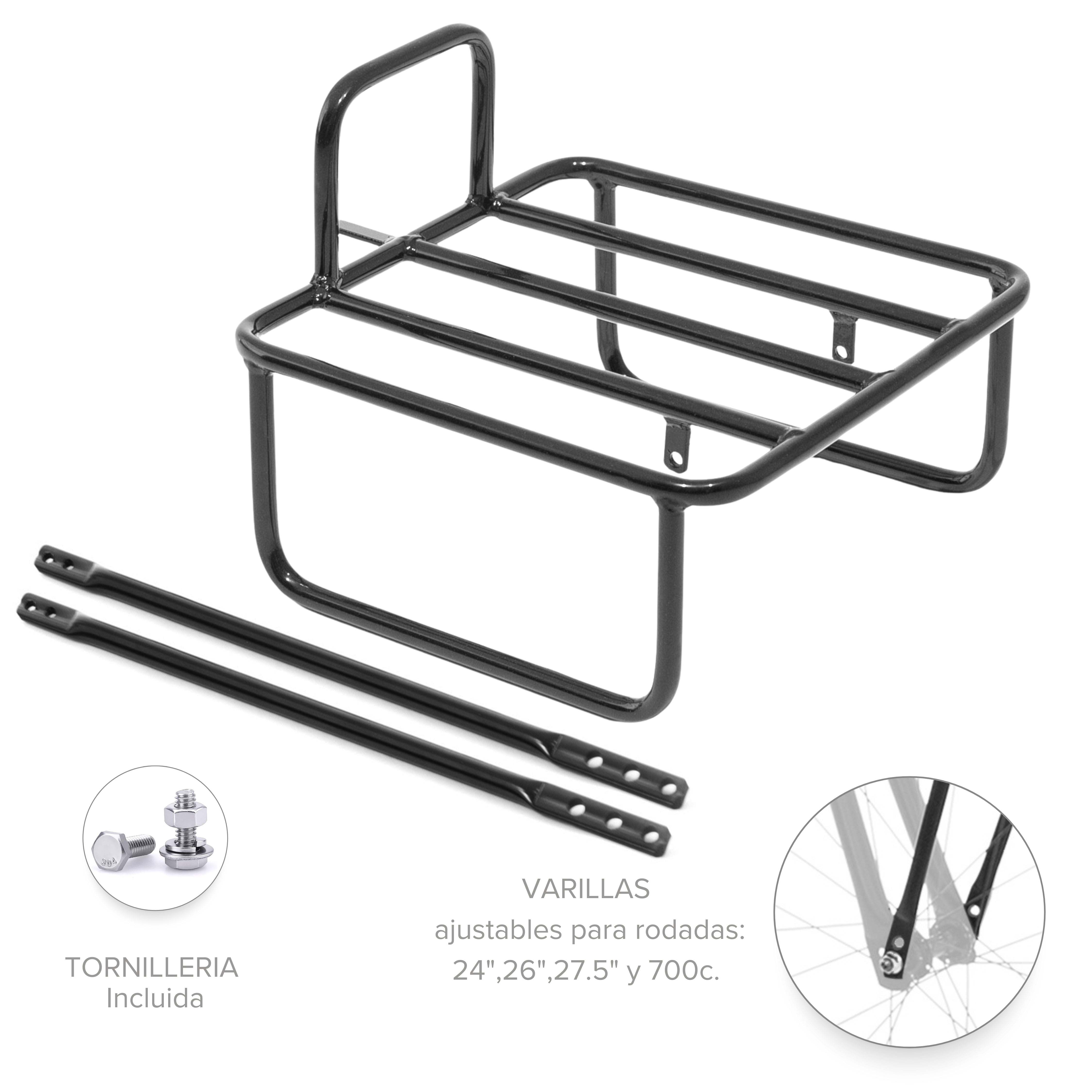 Parrilla Tubular para Bicicleta Delantera Multi Rodada M004