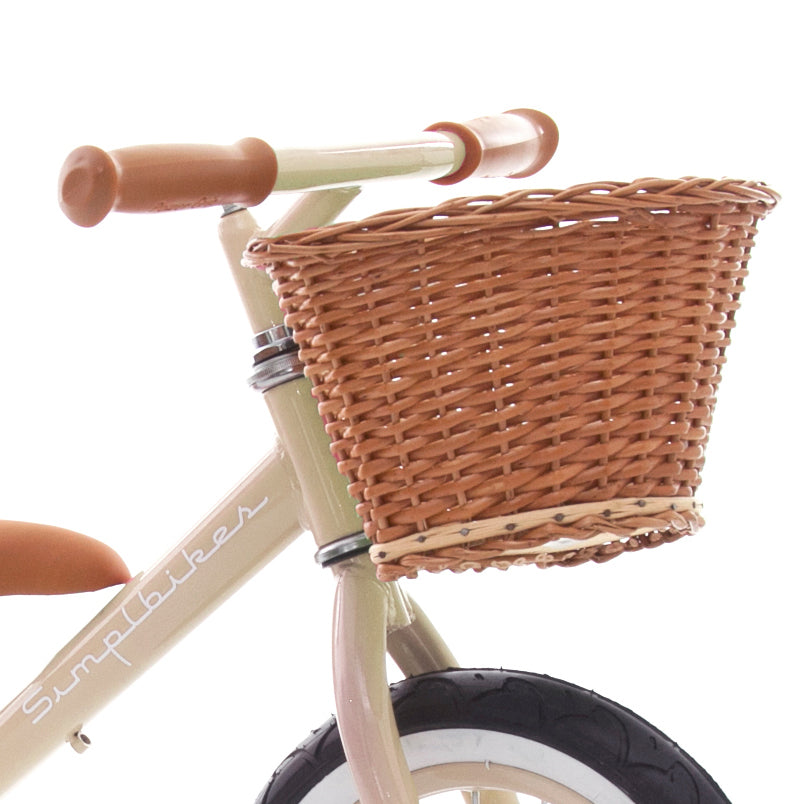 Canasta Para Bicicleta Infantil De Mimbre Artesanal – Bicicletas