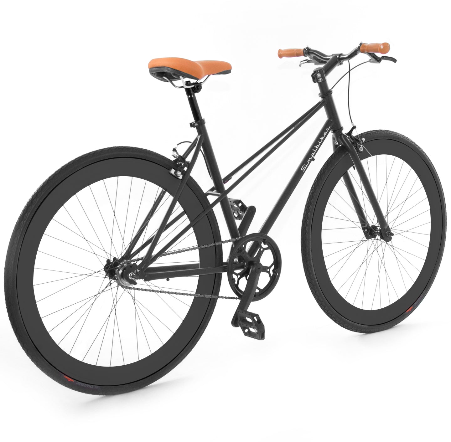 Simplbikes® Elite® Dama Negro Mate.
