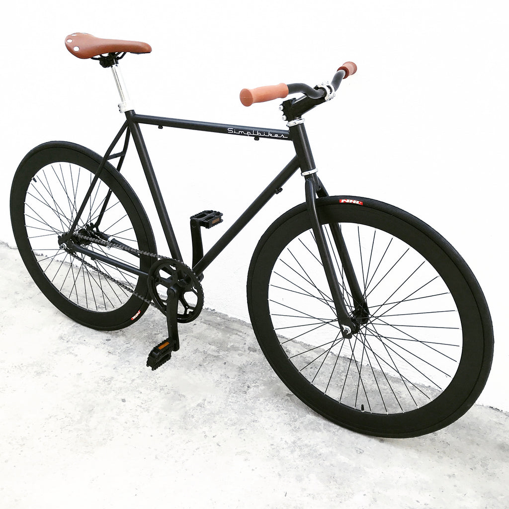 Bicicleta Fixie R700 Men Negro Mate Cafe Contra pedal