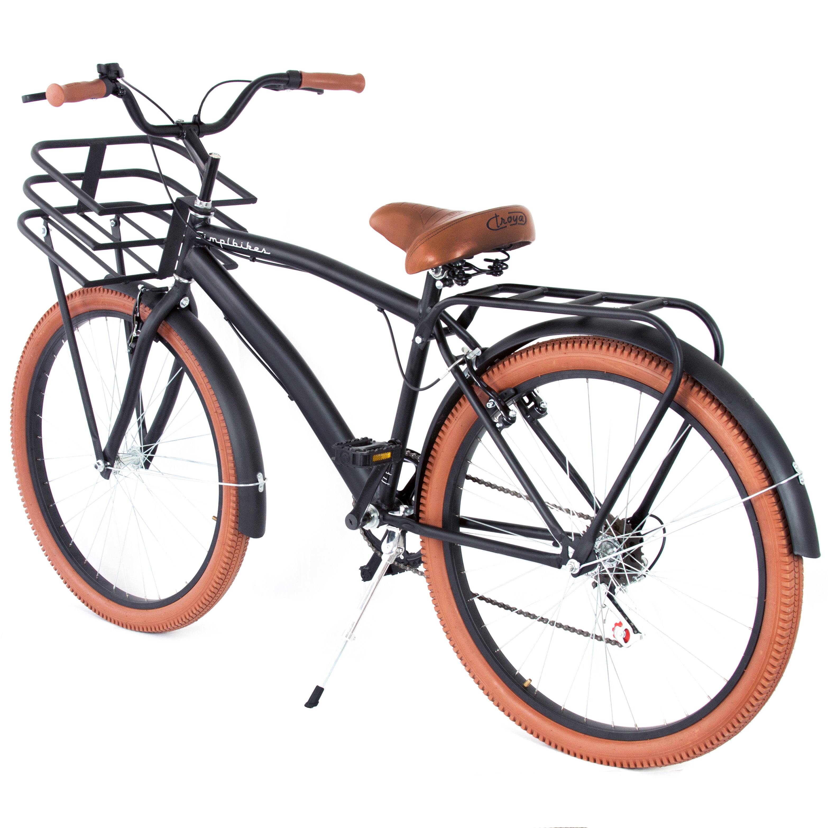 Ridewill bike 588160051 cesta para bicicleta ovalada con ganchos negr