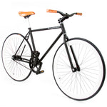 Simplbikes® Elite® Bicicleta Rodada R700 Men Contra Pedal Negro/Blanco/Café