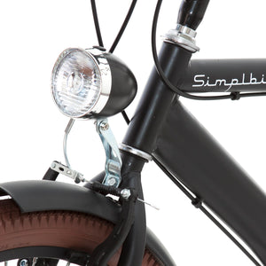 Faro De Led Para Bicicleta Vintage Negro.